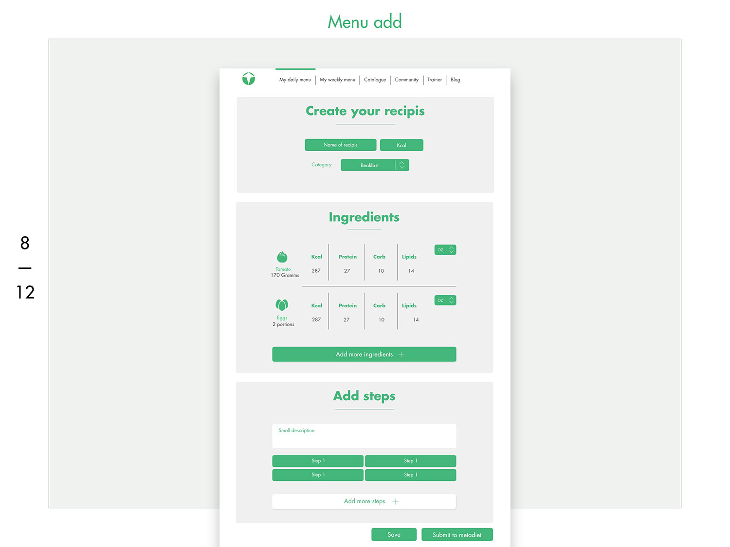 Metadiet - designed and coded well
